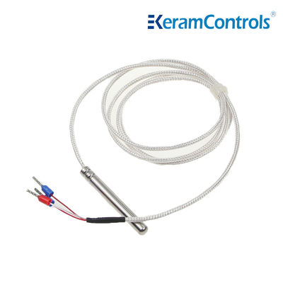 Αδιάβροχοι αισθητήρες 2 θερμοκρασίας PTFE PT100 PT1000 καλώδιο